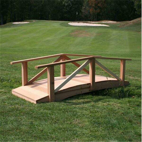 Creekvine Designs 6 ft. Cedar Pearl River Garden Bridge WF1706CVD